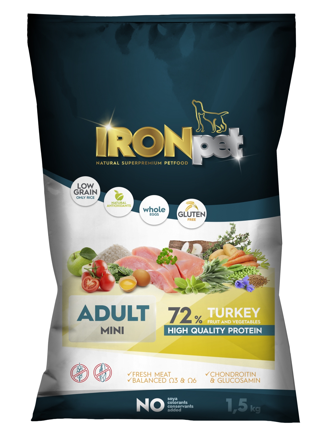 IRONpet TURKEY Mini Adult 1,5kg-15264