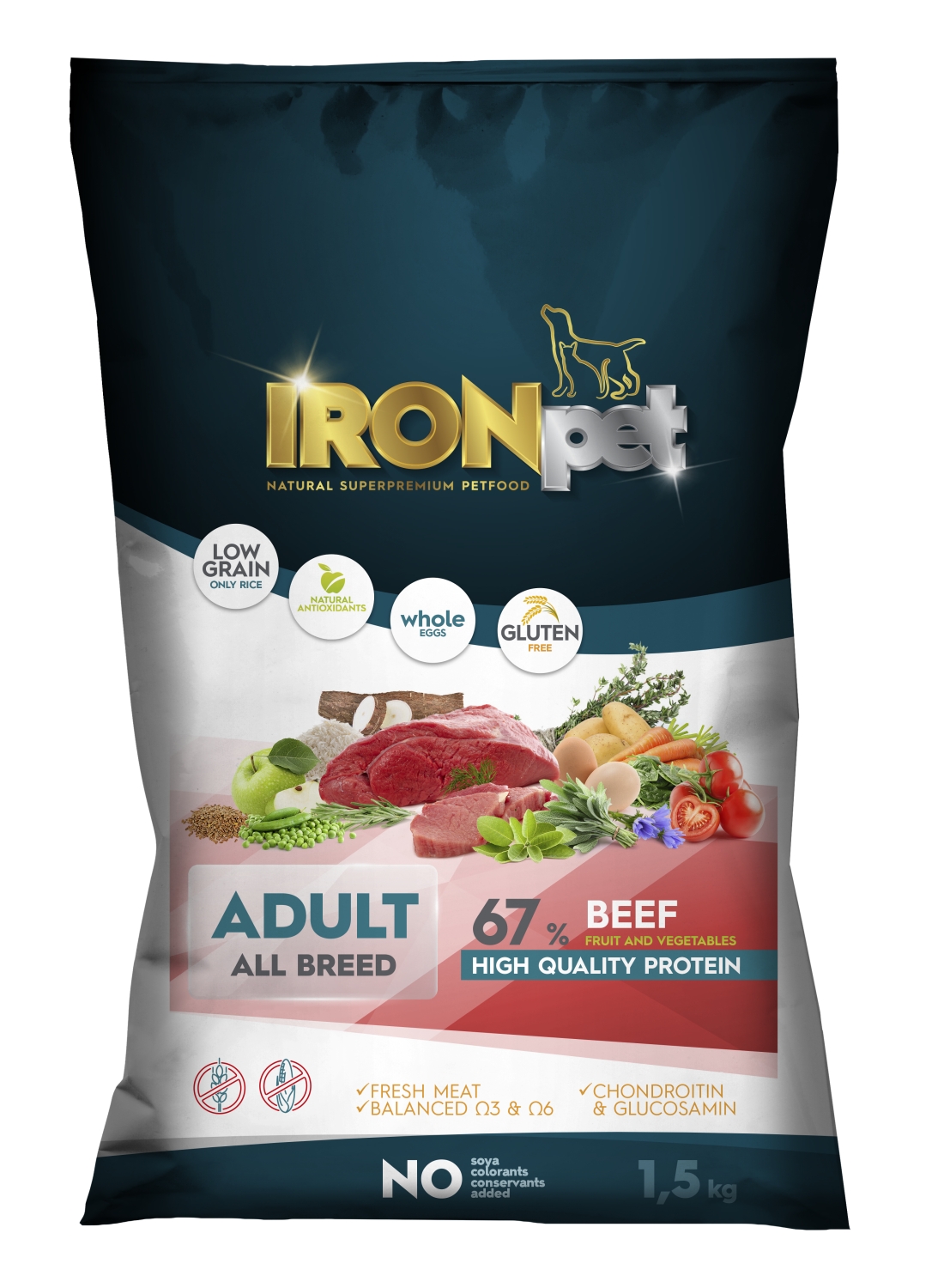 IRONpet BEEF Adult All Breed 1,5kg-15266