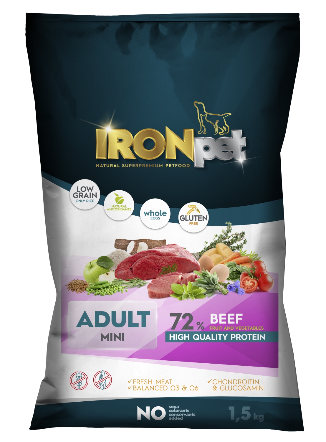 IRONpet BEEF Mini Adult 1,5kg-15267