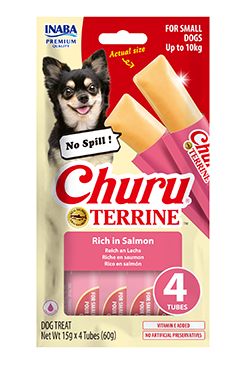 Churu Dog Terrine losos plemena S 4x15g