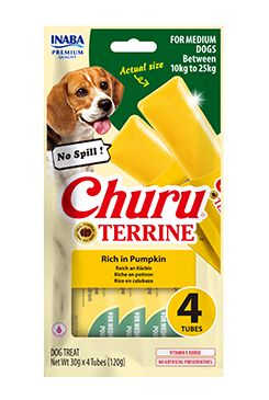 Churu Dog Terrine dýně plemena M 4x30g