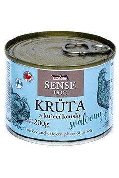 FALCO SENSE DOG krůta a kuřecí 200g