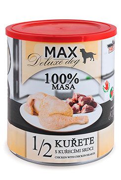 FALCO MAX DOG 1/2 kuřete s kuřecími srdci 800g