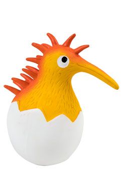 Hračka pes BABY latex,pískací,oranžová 12cm KW