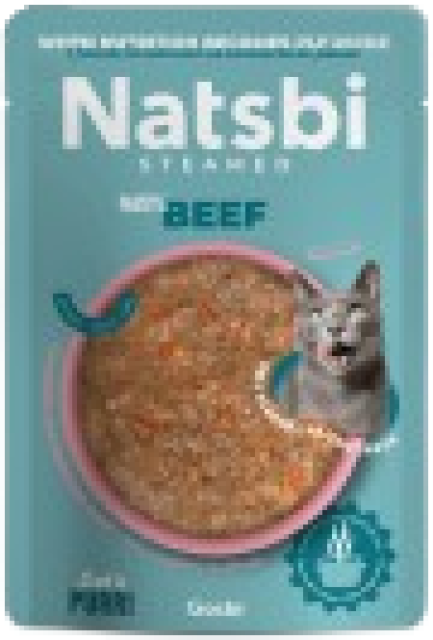 NATSBI CAT Steamed BEEF 80g
