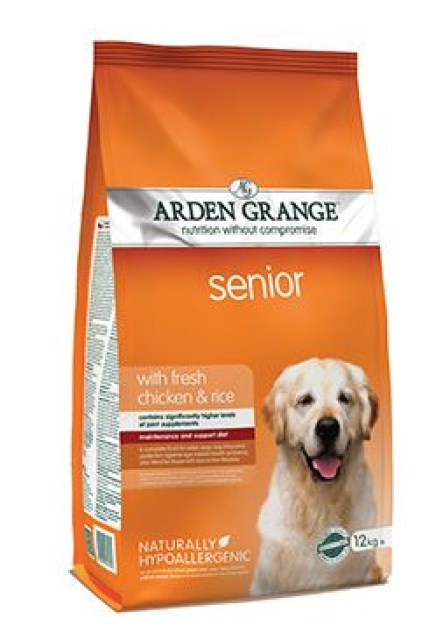 Arden Grange Dog Senior with fresh Chicken&Rice 12kg