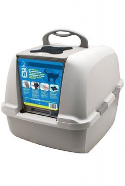 WC kočka kryté domek JUMBO šedá 56x50x 47cm 1ks