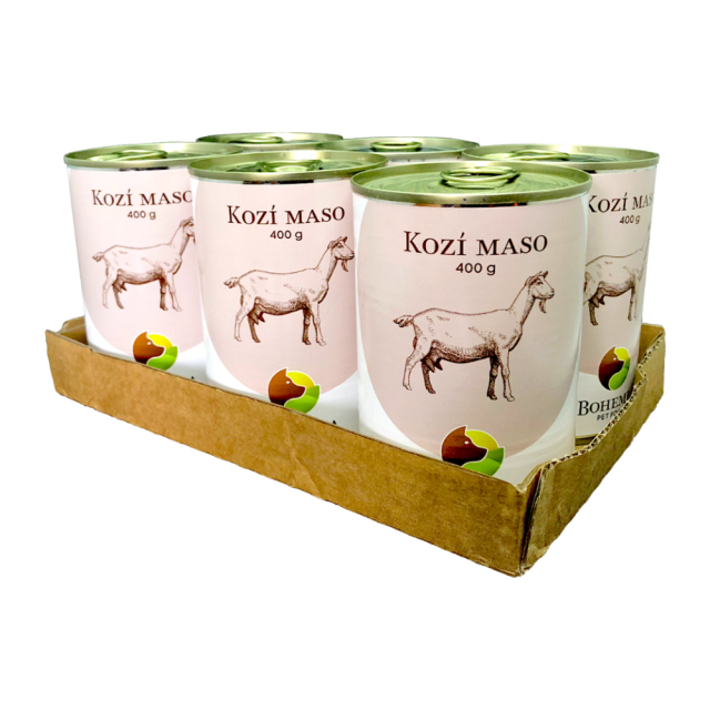 SIX PACK BOHEMIA Kozí maso ve vlastní šťávě 400 g