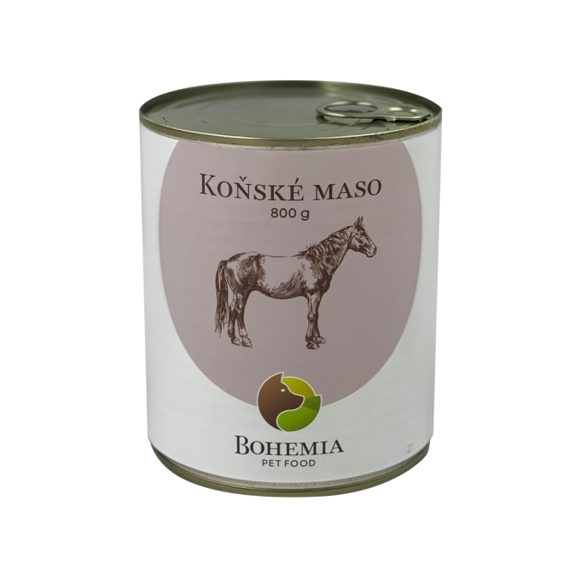 BOHEMIA Koňské maso ve vlastní šťávě 800g