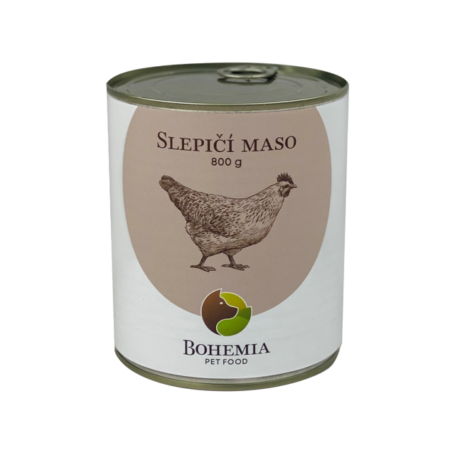 BOHEMIA Slepičí maso ve vlastní šťávě 800g