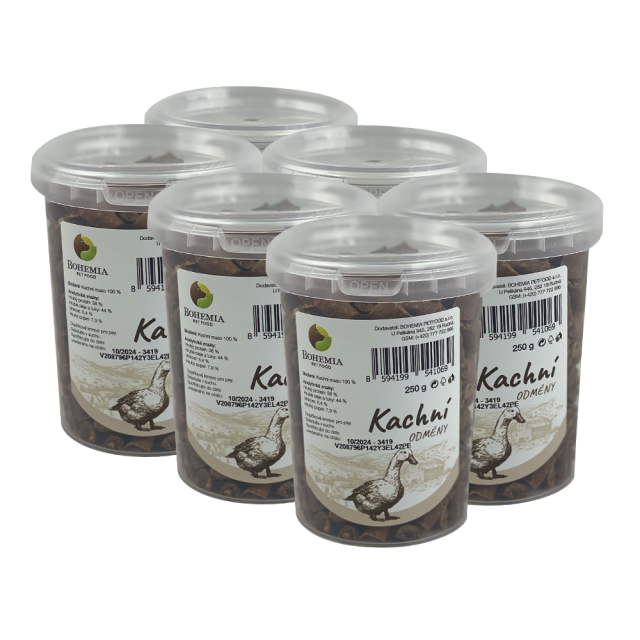BOHEMIA 6x Kachní odměny 250g