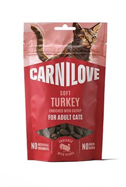 Carnilove Cat SOFT Snack Turkey+Catnip 50g