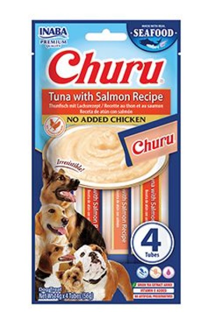Churu Dog Fish Tuna with Salmon Recipe 4x14g