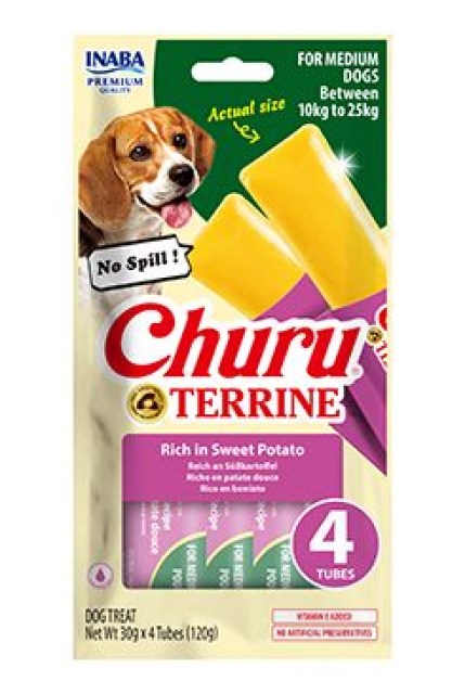 Churu Dog Terrine batáty plemena M 4x30g
