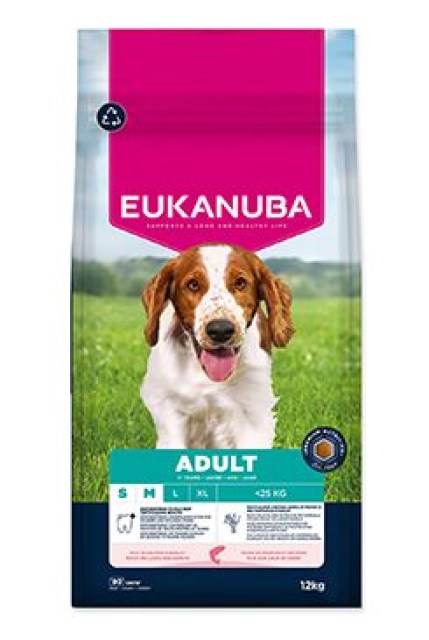 Eukanuba Dog Adult Small&Medium rich in Sal&Barley12kg