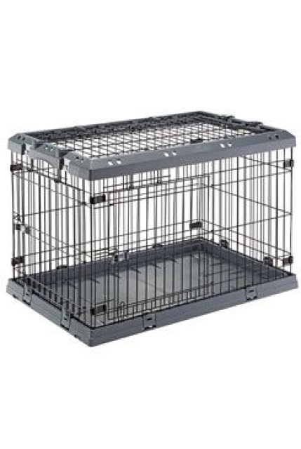 Přepravka SUPERIOR 90 skládací pro psy šedá FP