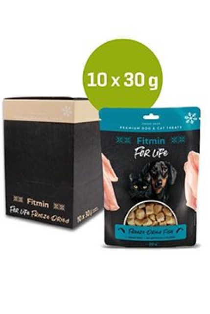 Fitmin FL dog,cat poch. Mrazem sušené rybí 10x30g