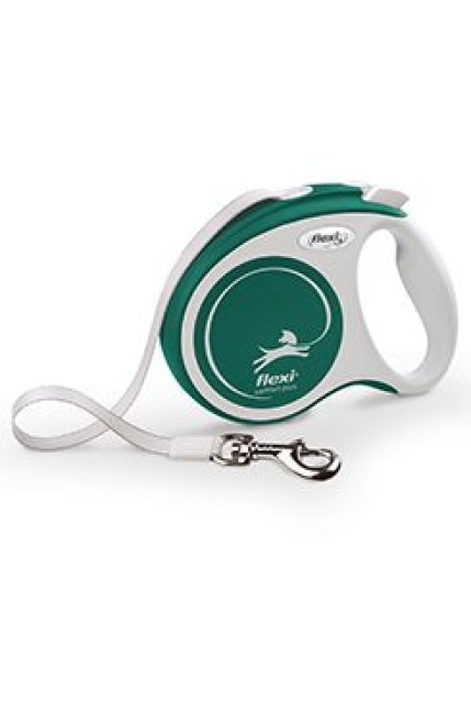 Vodítko FLEXI Comfort Plus S pásek 5m/15kg zelená