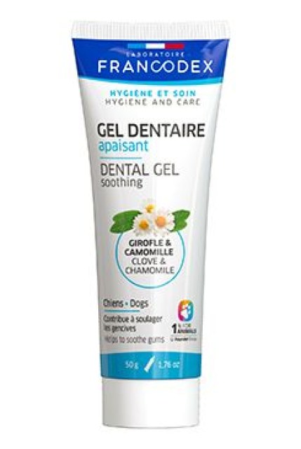 Francodex Zklidňující dentální gel pro psy 50g