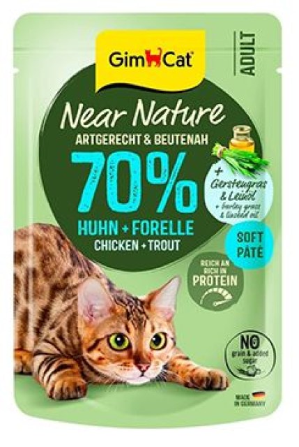 GimCat Near Nature kapsa kuře&pstruh 85g