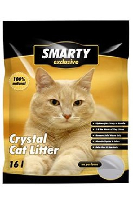 Podestýlka Smarty Exclusive silikát, bez vůně 16l