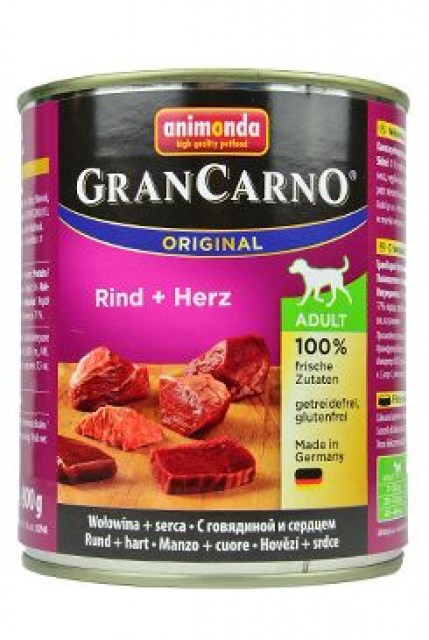 Animonda GRANCARNO konz. ADULT hovězí/srdce 800g