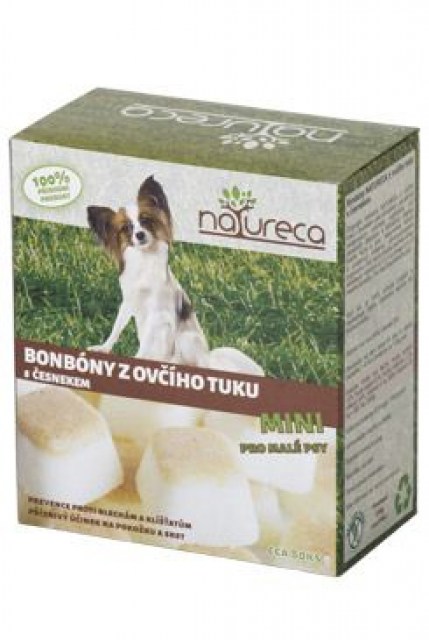 NATURECA Bonbóny z ovčího tuku s česnekem Mini 250g