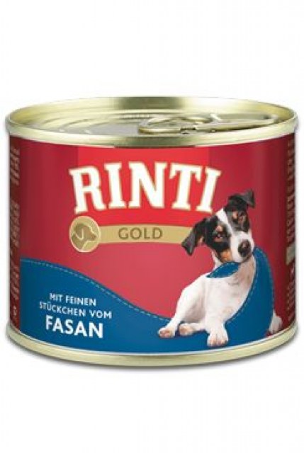 Rinti Dog Gold konzerva bažant 185g