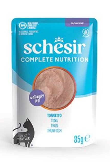 Schesir Cat kapsa Compl.Nutrition Tuňák pěna 85g