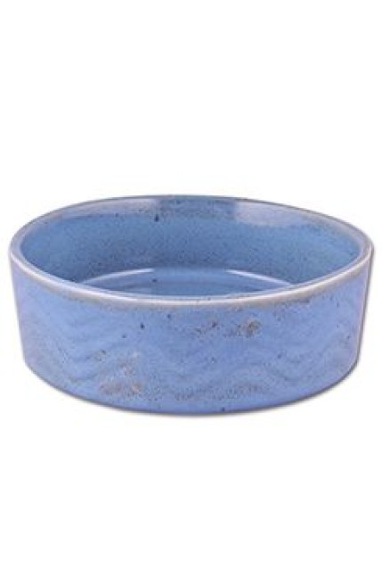 Miska keramická Zig Zag 12cm modrá 0,34l