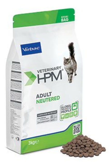 VET HPM Adult Cat Neutered 3kg NEW