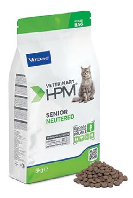 VET HPM Senior Cat Neutered 3kg NEW