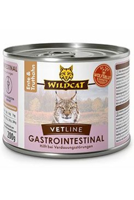 Wildcat VetLine Gastrointes.Duck&Turkey konz. 200g