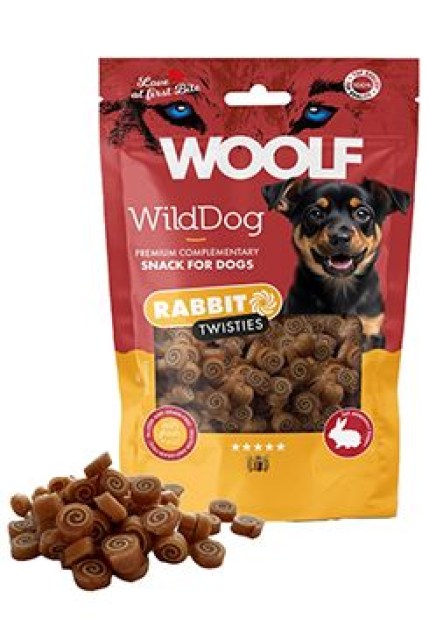 WOOLF WildDog poch. Twisties Rabbit&Cod 100g