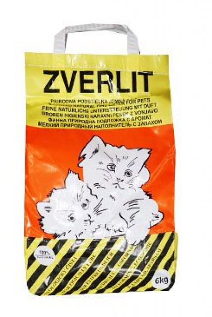 ZVERLIT oranžový jemná s vůní Podestýlka kočka 6kg