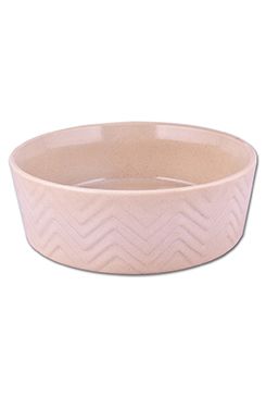 Miska keramická Zig Zag 18cm písková 1,2l