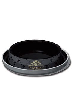 Miska plast LUXURIOUS cat černá 210ml