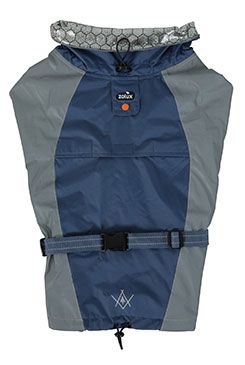 Obleček voděodolný pro psy BIVOUAK modrá 50cm Zolux