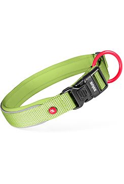 Obojek pes PREMIUM Nylon 15mm/30-35cm sv.zelená Zolux